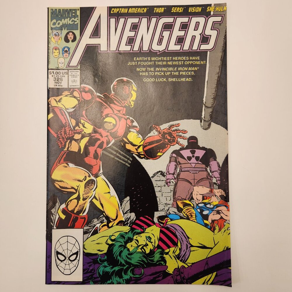 Lot of 5 Avengers Comic Books 322 323 324 325 326 Marvel Comics 1990 X - Picture 5 of 6